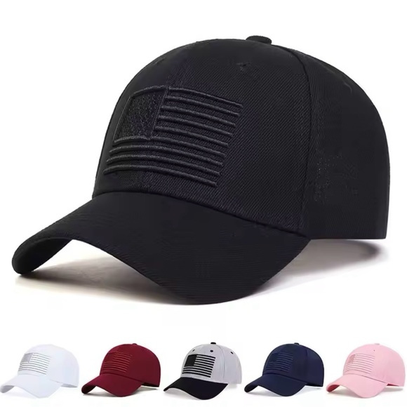 American Flag Side Embroidery Baseball Caps Adjustable Casual Hat new in bag - Picture 7 of 13